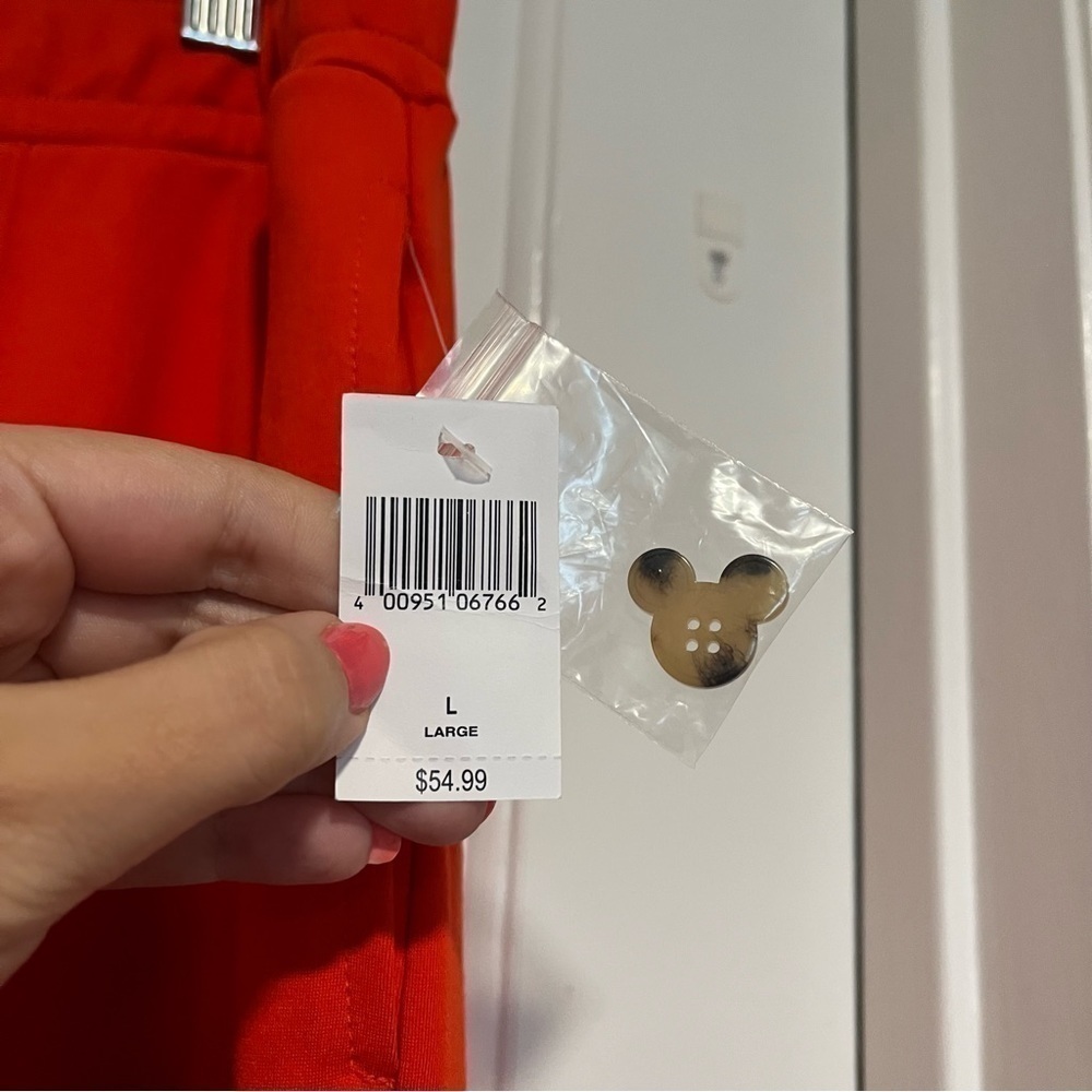 Disney Store Minnie Mouse Ponte Pants Red Orange Large R - Picture 4 of 10